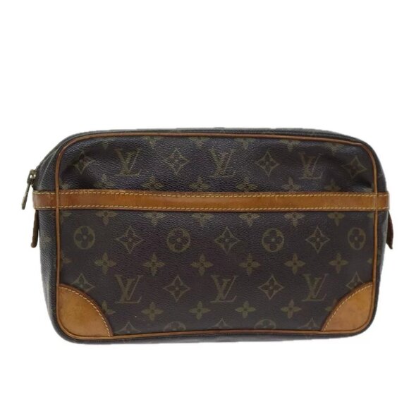 LOUIS VUITTON Monogram Compiegne 28 Clutch Bag - Picture 1 of 14